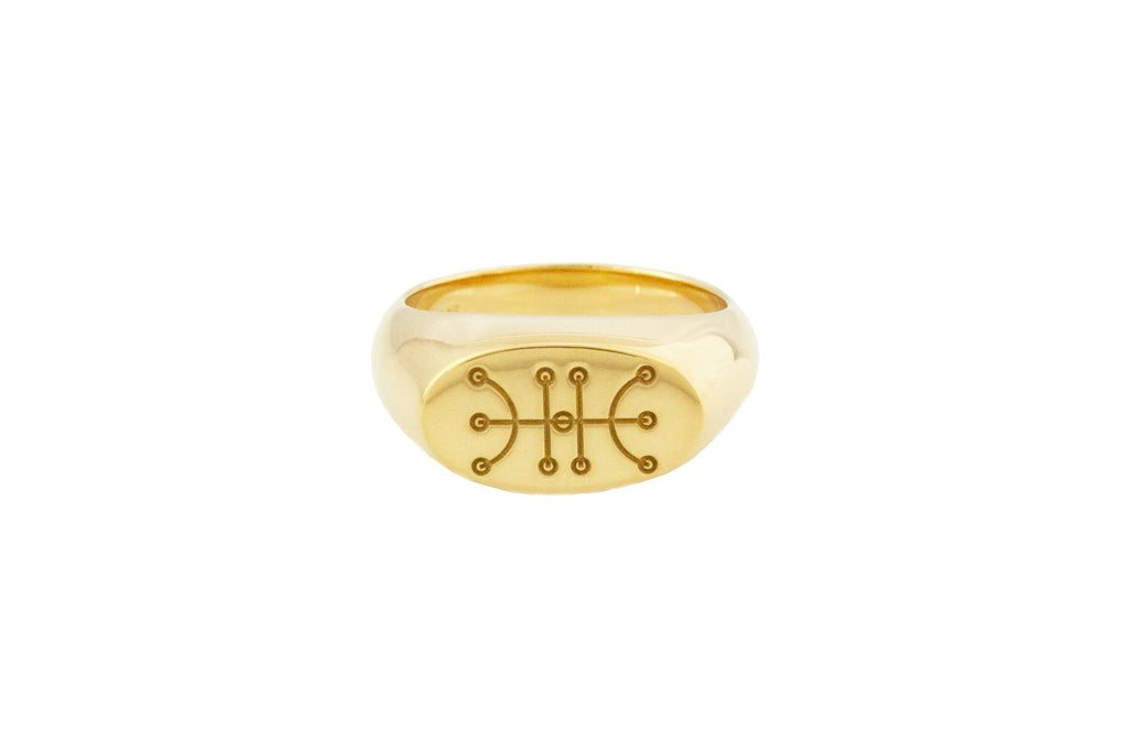 Sigil (Kaupalokar/Success) Ring Gold