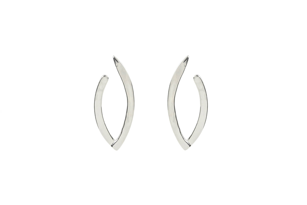 Lapland Lights Statement Earrings Silver